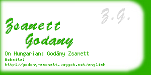 zsanett godany business card